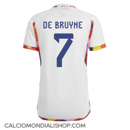 Maglie da calcio Belgio Kevin De Bruyne #7 Seconda Maglia Mondiali 2022 Manica Corta
